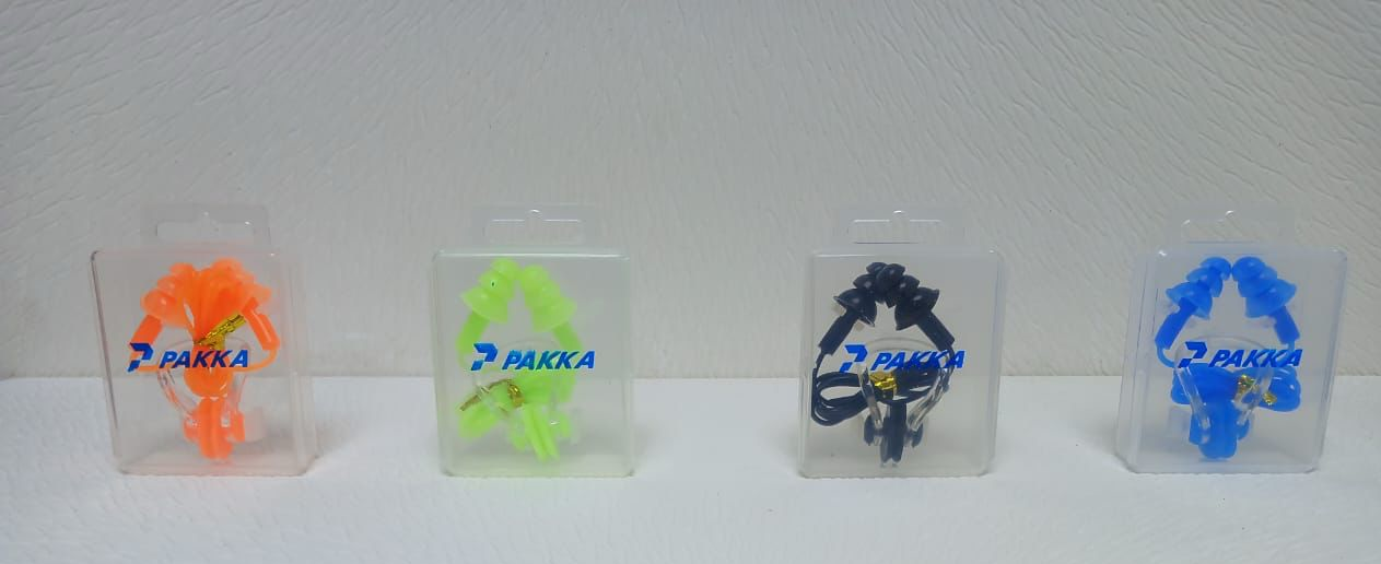 Bonnet de natation en silicone FAFA+ Pakka Bouchons d'oreilles souple + pince-nez
