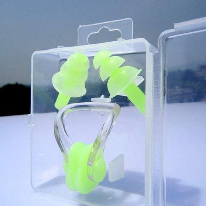 Bonnet de natation en silicone FAFA+ Pakka Bouchons d'oreilles souple + pince-nez