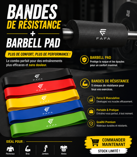 Bandes de Résistance + barbell pad