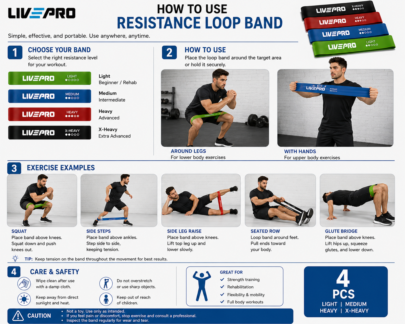 Resistance Bands LIVEPRO