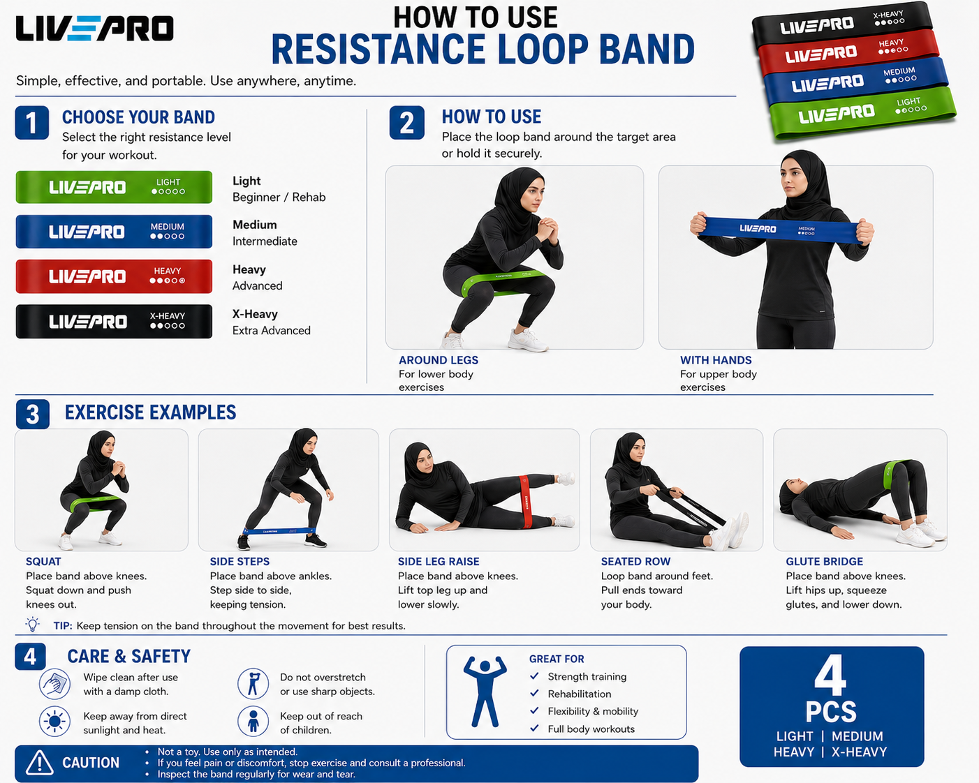 Resistance Bands LIVEPRO