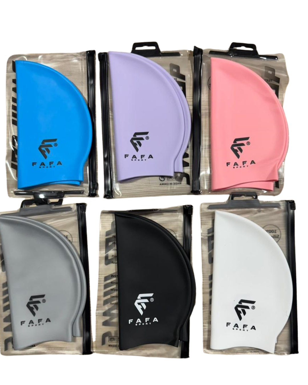 Bonnet de natation en silicone FAFA+ Pakka Bouchons d'oreilles souple + pince-nez